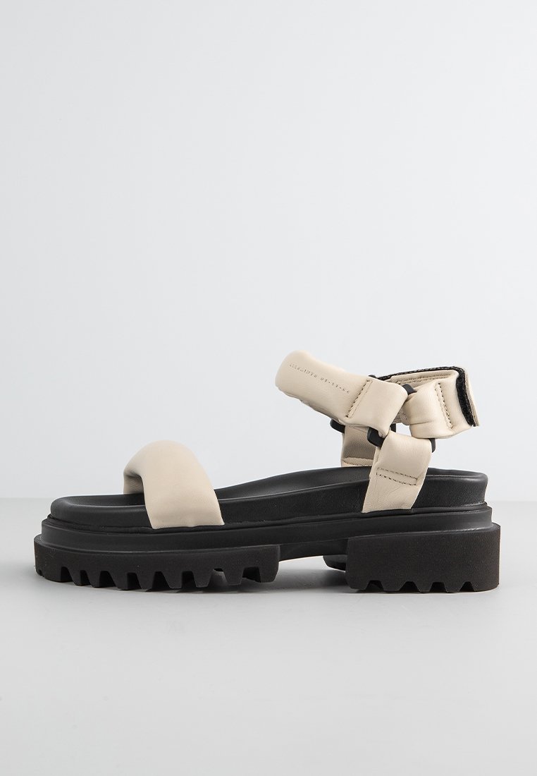 AllSaints Sandalen met plateauzool zandkleur