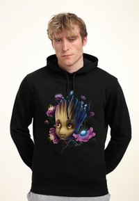 Henry Tiger GOTG CLASSIC GROOT FLOWERS - Jersey con capucha - black