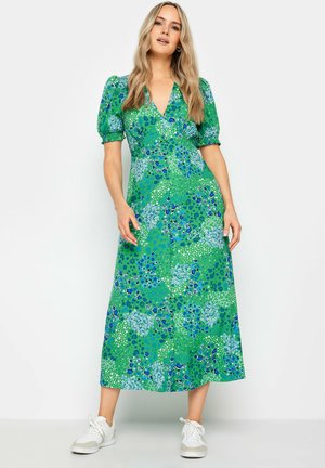 DITSY FLORAL BUTTON THROUGH - Jurk - green