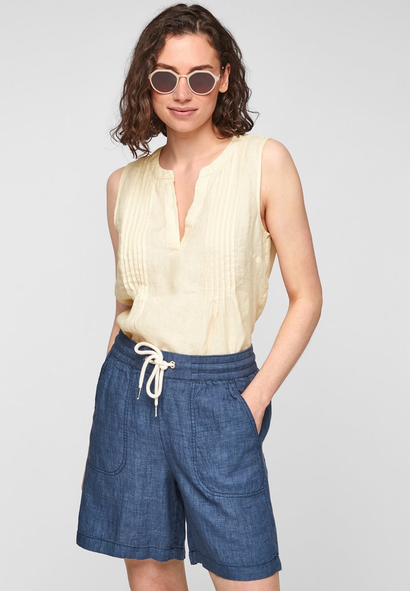 Damen T-Shirts | s.Oliver Top sunlight yellow melange/hellgrau-meliert - BU23179 Damen T-Shirts | s.Oliver Top sunlight yellow melange/hellgrau-meliert - BU23179