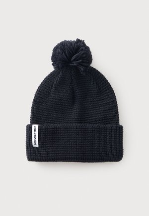 Salomon, POMPOM UNISEX - Плетена шапка - black
