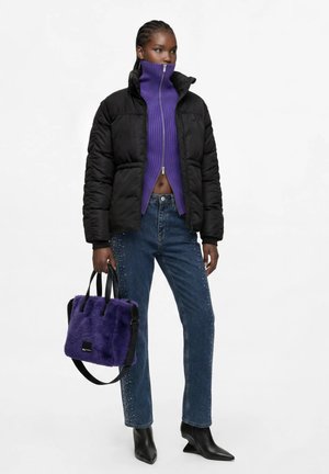 Karl Lagerfeld Jeans, KLJ BOX LOGO MINI TOTE FURRY - Τσάντα χειρός - prism violet