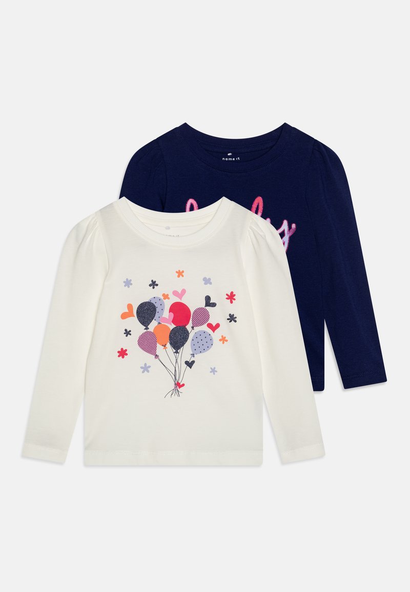 Name it NMFLONNIA 2 PACK - Pitkähihainen paita - jet stream/packbeacon blue