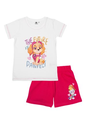 PAW PATROL SET KURZARM - Nachtwäsche Set - weiß pink