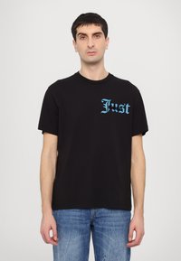 Just Cavalli GOTICH LOGO - Apdrukāts T-krekls - black