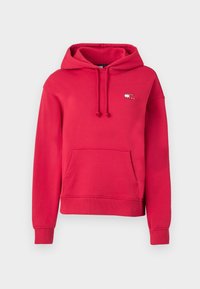 BADGE HOODIE - Camisola - ruby rhubarb