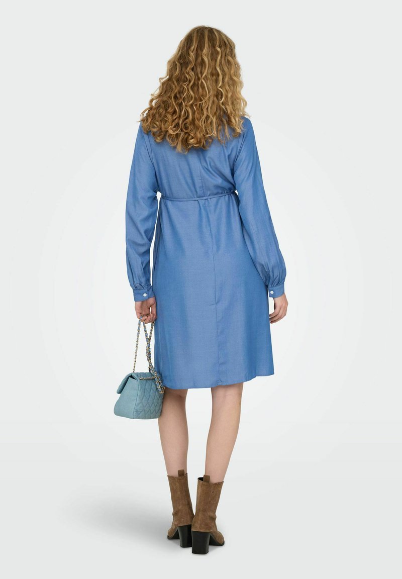 princess polly baby blue dress Maternity Denim Long Gown – MINELLI FASHION