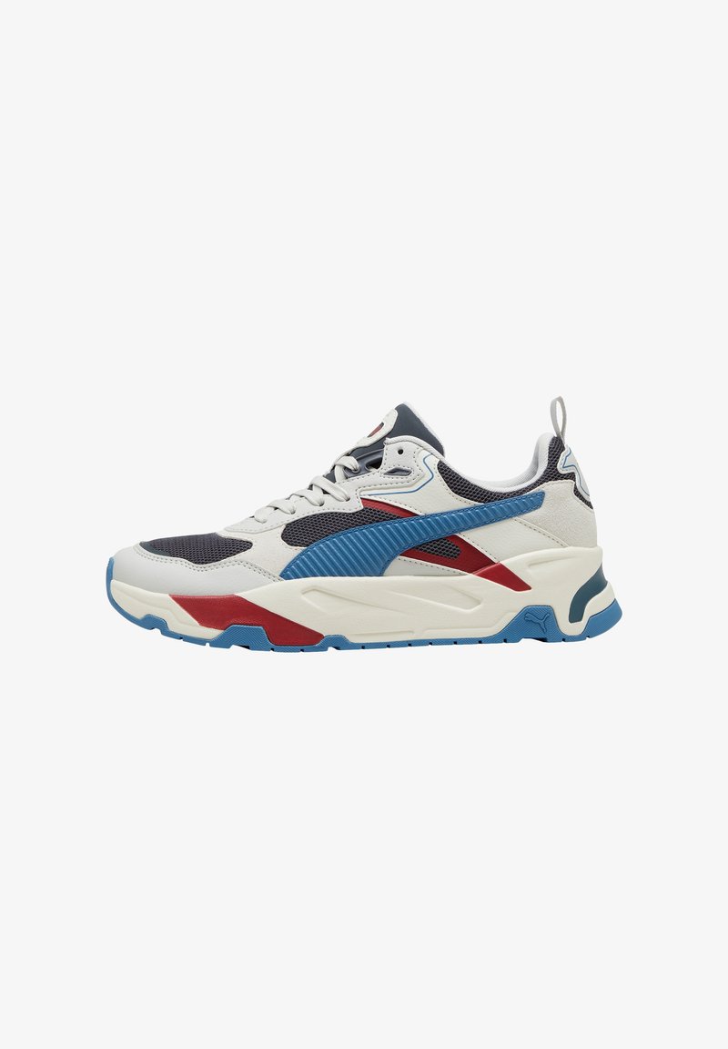 Puma TRINITY - Baskets basses - bleu gris glacial gris rouge