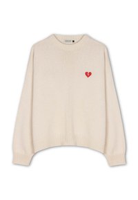Kaotiko BROKEN HEART UNISEX - Πουλόβερ - ivory
