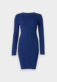PCCRISTA O NECK DRESS - Strikket kjole - bellwether blue