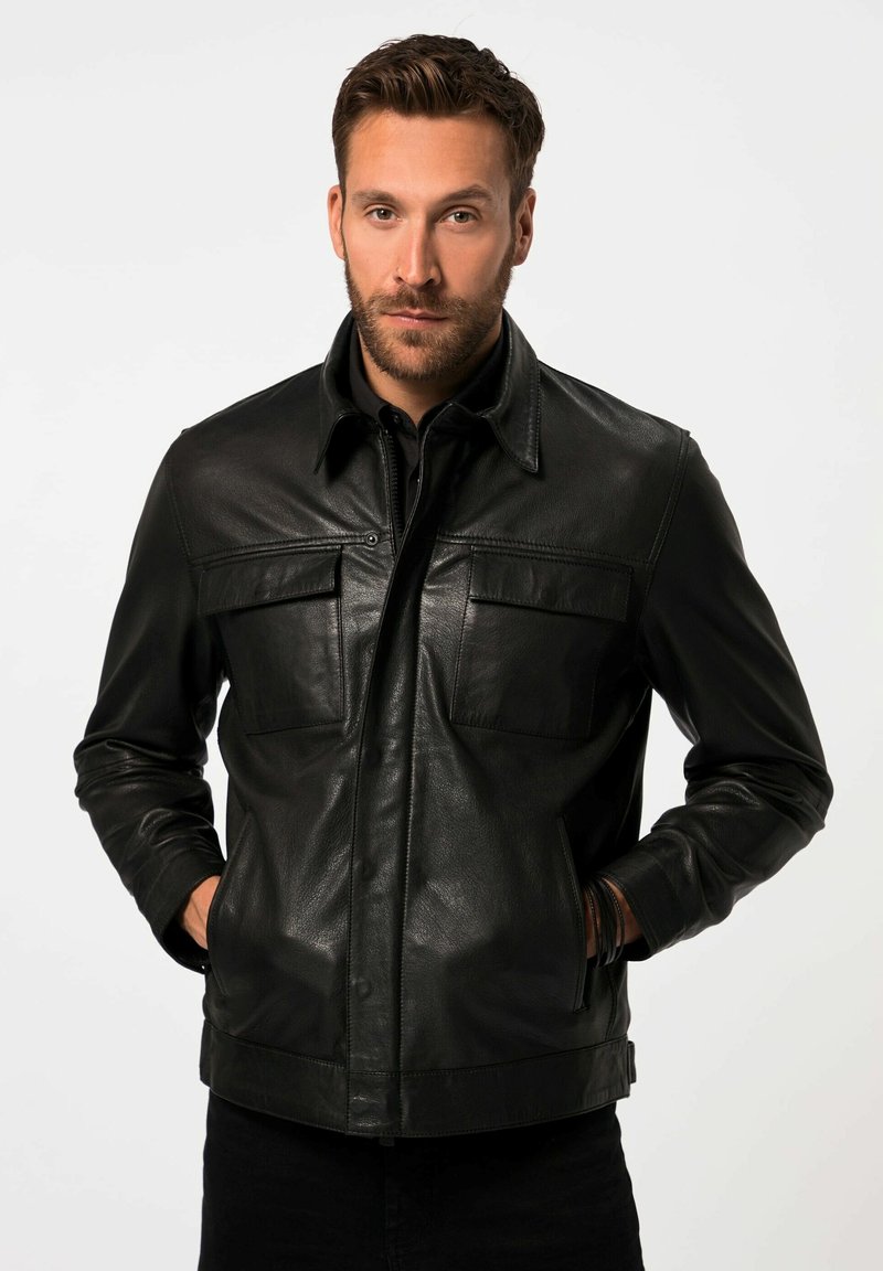 JP1880 Leather jacket - black