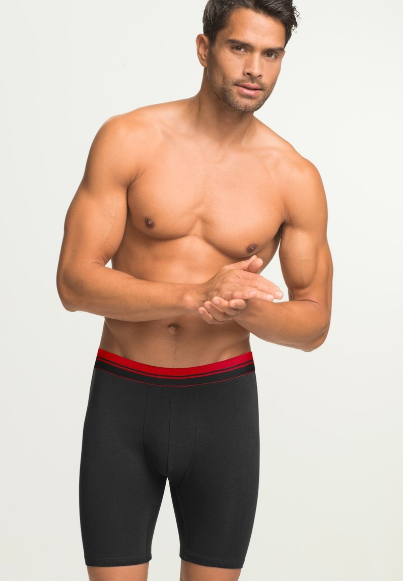 bonprix 2ER PACK - Boxer brief - schwarz dunkelrot