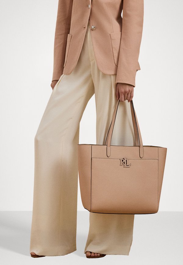 PEBBLED LEATHER LARGE CAMERYN TOTE BAG - Tote bag - sunrise blush