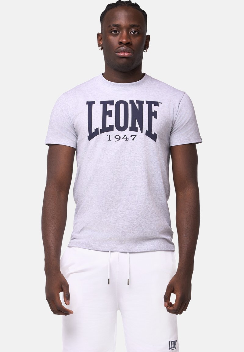 LEONE 1947 BIG LOGO - T-shirt imprimé - marl grey