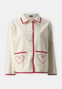 POSY EMBROIDERY JACKET - Denim jacket - natural