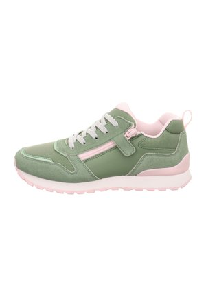Trainers - hellgrün rosa