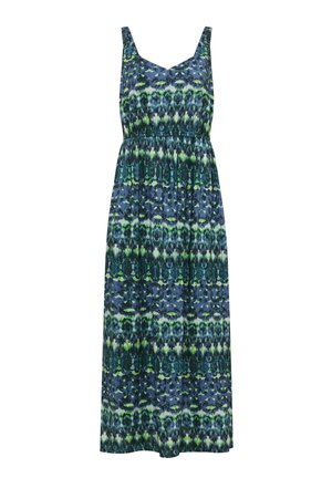 Cecil, MAXIKLEID MIT V-NECK UND PRINT - Robe longue - urban dark blue