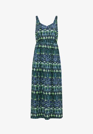 Cecil, MAXI DRESS WITH V-NECK AND PRINT - Maxi-jurk - urban dark blue