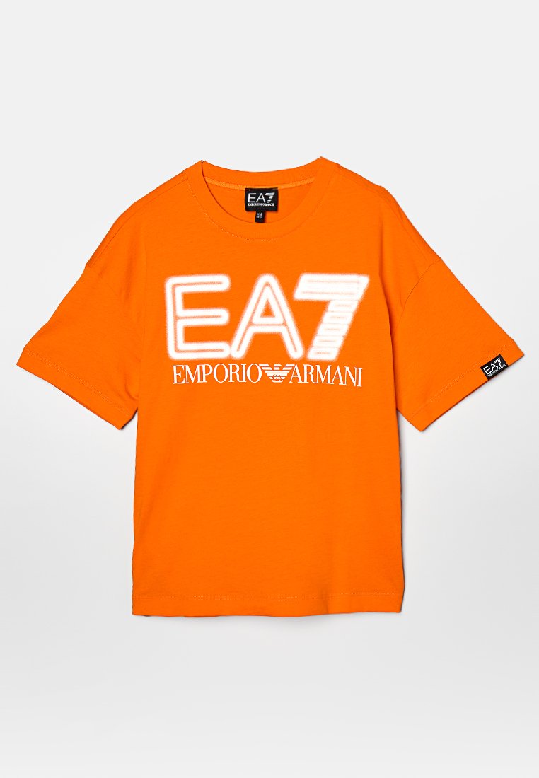 EA7 Emporio Armani T-shirt print oranje