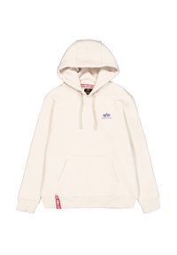 SMALL LOGO - Džemperis ar kapuci - vintage white