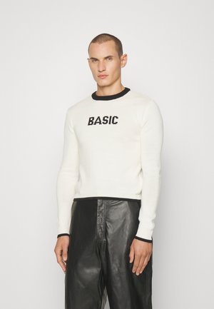 GCDS UNISEX - Striktrøje - white