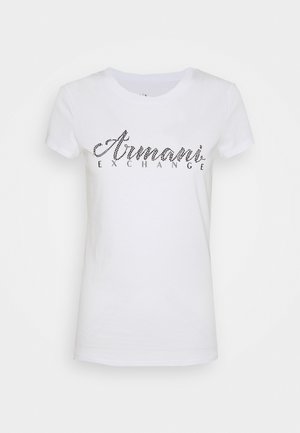 T-shirts med print - optic white