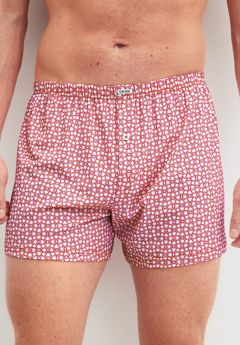 Red Patterned Boxers Calida VALENTINE - Boxer shorts - daret red/red - Zalando