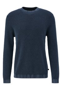 QS MET GARMENT WASH - Trui - tiefblau