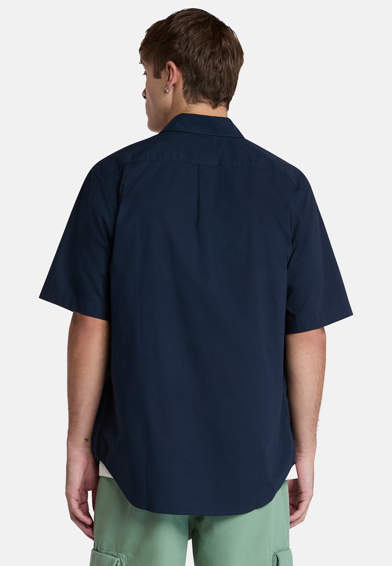 Timberland SHORT-SLEEVE STRETCH POPLIN - Košile - navy