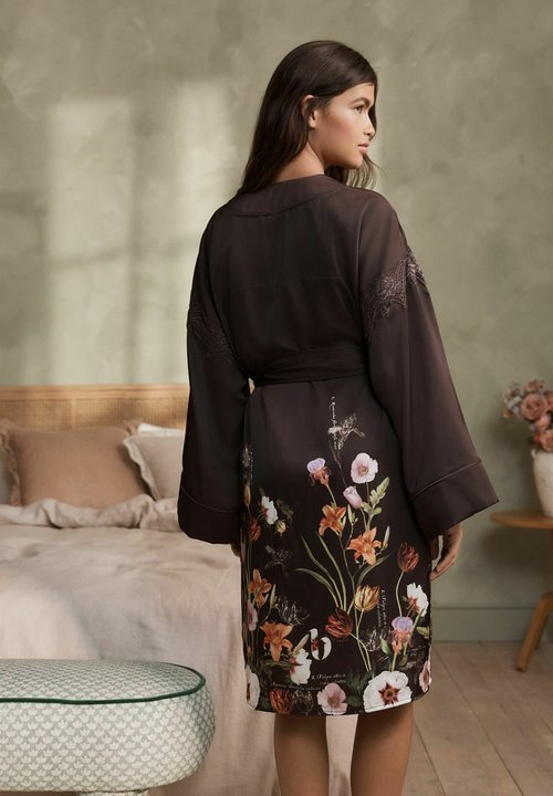 ted baker silk dressing gown BNWT Womens Ted Baker Silk Agne Gown Robe Dressing Gown Kimono Nightwear Size XS