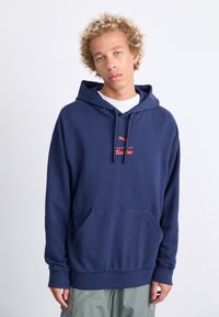 Puma GRAPHIC HOODIE - Φούτερ με κουκούλα - club navy