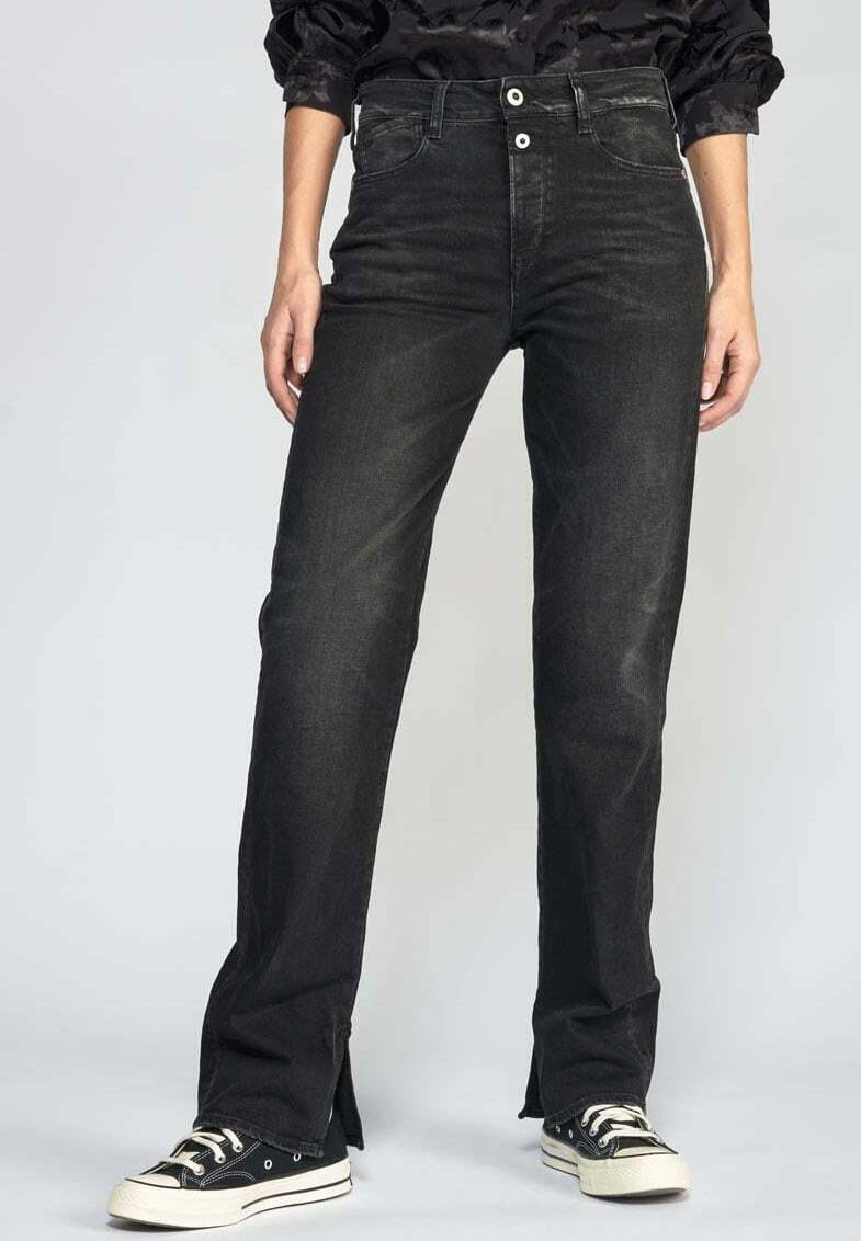 Le Temps Des Cerises REGULAR MOM TAILLE HAUTE LONGUEUR - Jean droit - noir