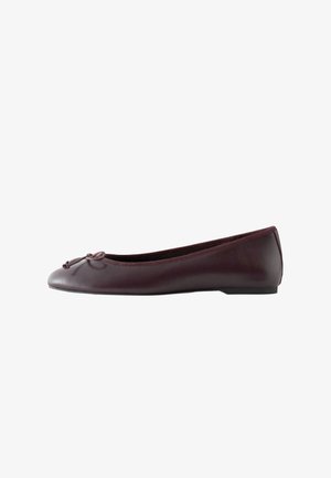 & OTHER STORIES, & OTHER STORIES LEATHER BALLET FLATS - Ballerina's - dark red