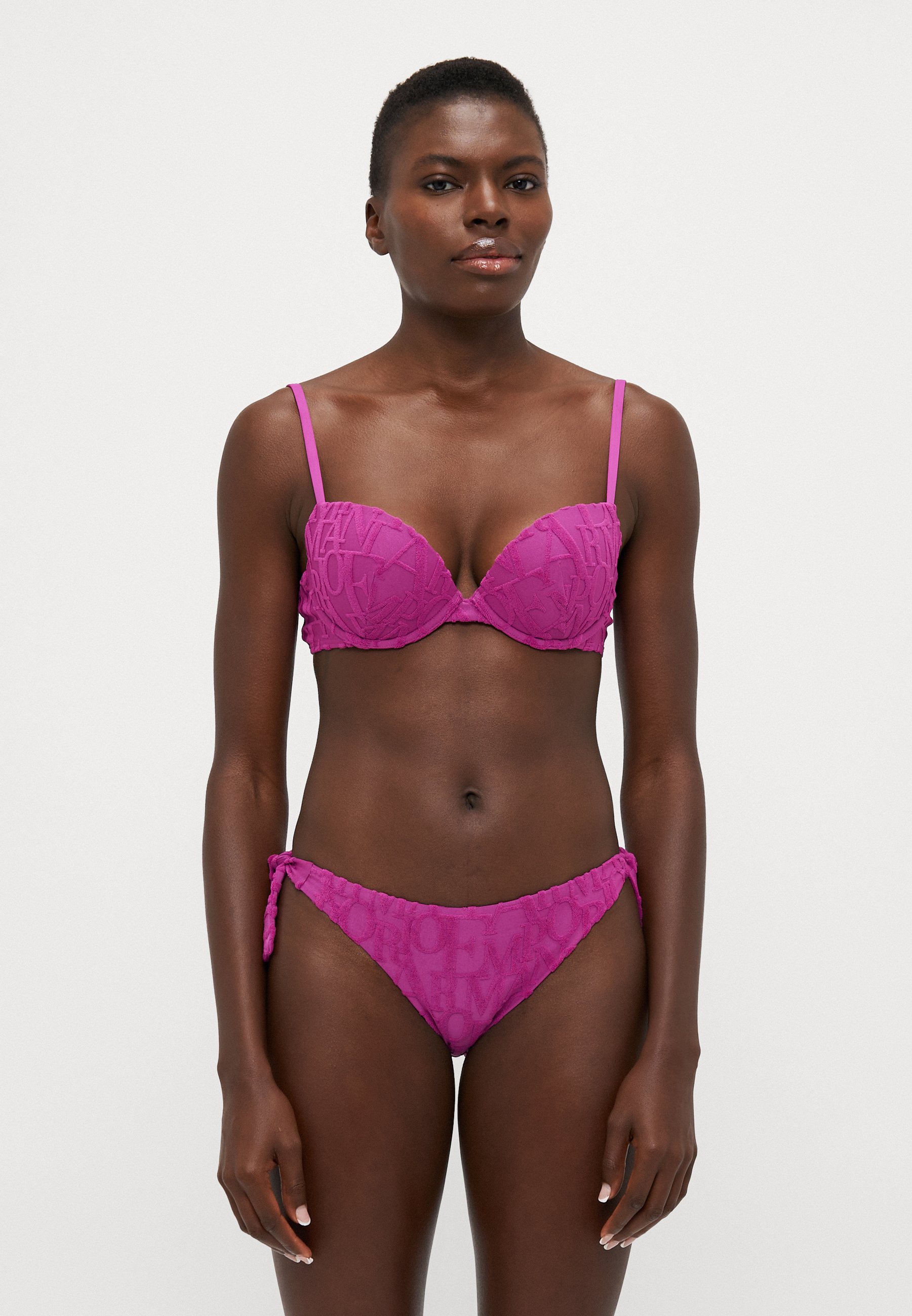 ビキニ EMPORIO ARMANI Women Swimsuit EW000569AF12188UA227 PURPLE Emporio Armani PUSH UP BOW - Bikini - lilac/purple - Zalando