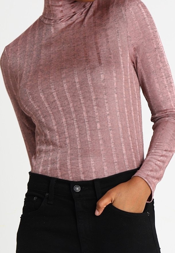 VILA Stickad tröja - light pink