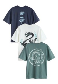 Unausgewählt, navy ecru white teal