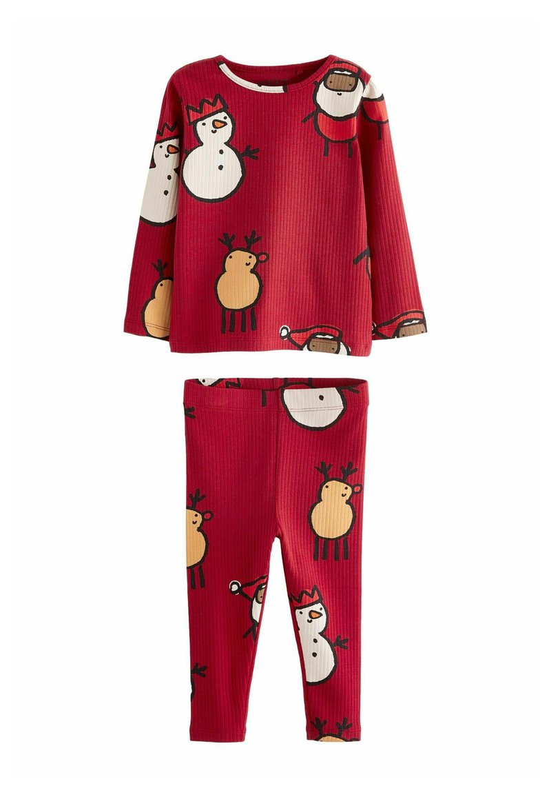 Next LONG SLEEVE REGULAR FIT SET - Leggingsit - red santa