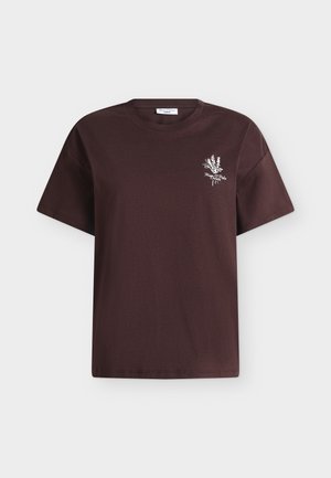 Marc O'Polo DENIM, NORMAL FIT - Basic póló - burnt aubergine