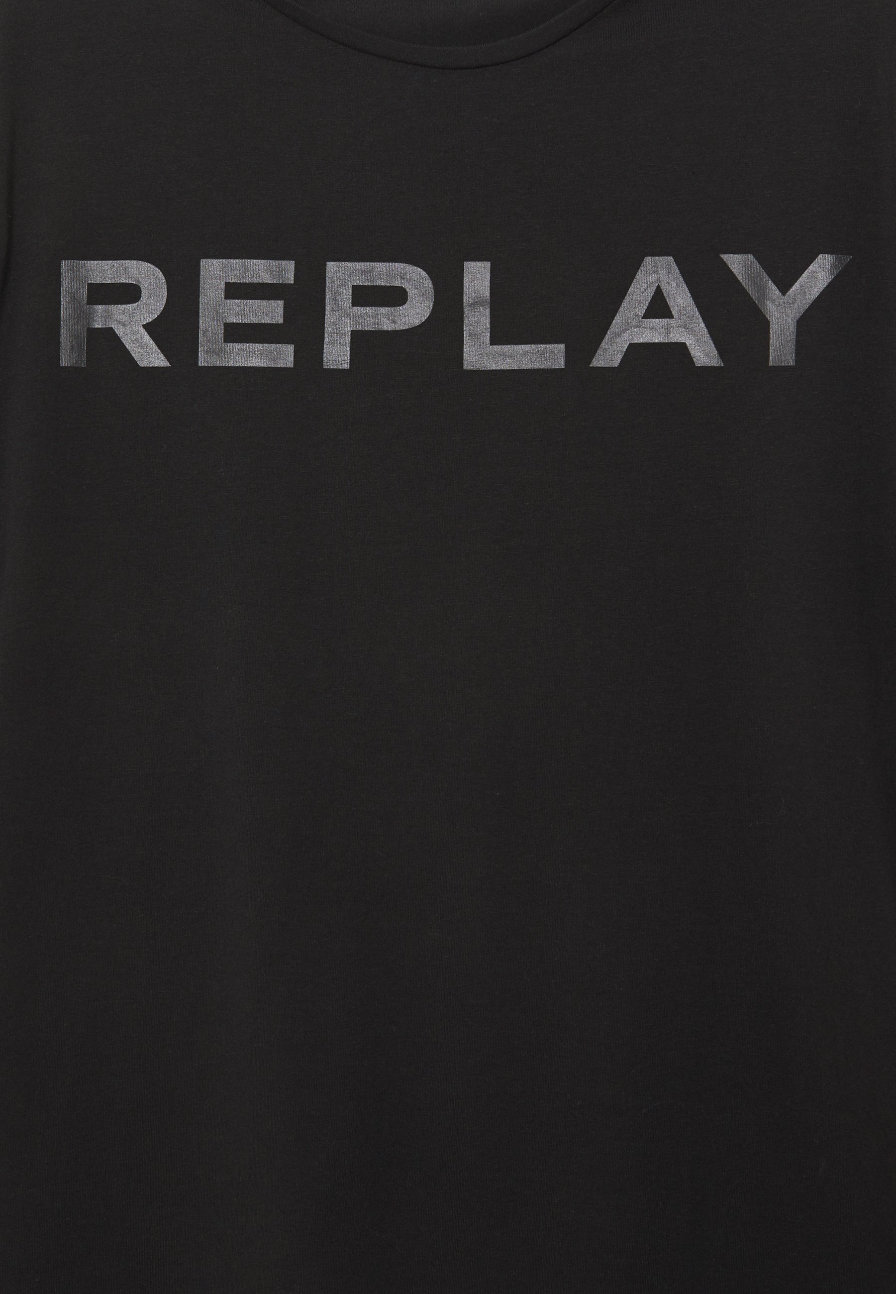 Replay T shirts med print black Zalando.no Black T-Shirt Replay T-Skjorter - Dameklær er billig