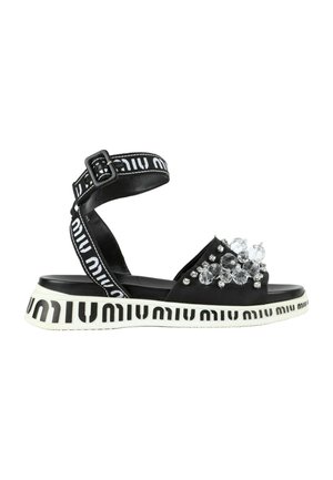 Miu Miu, CLOTH SANDALS BLACK - Sandales - black