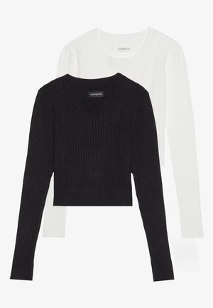 Even&Odd by Zalando, 2 PACK - Džemper - black/white