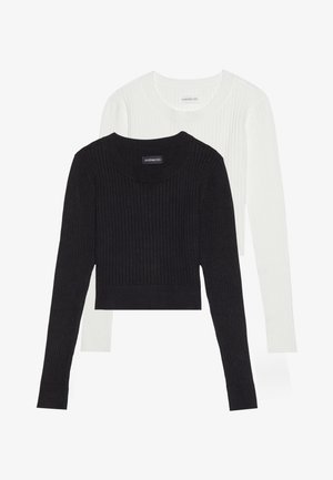 Even&Odd by Zalando, 2 PACK - Džemper - black/white