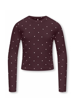 ONLY GIRLS, TOP KOGBELLA TOP - Long sleeved top - winetasting