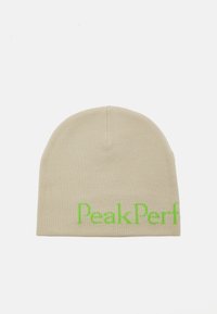 Peak Performance HAT UNISEX - Čepice - sand fog/stand out green