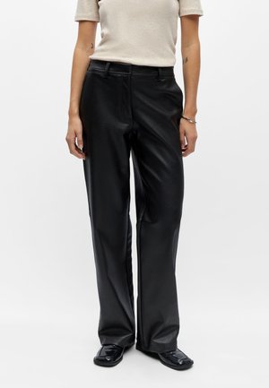 Object, OBJLIVA MW WIDE PANTS NOOS - Pantalon classique - black