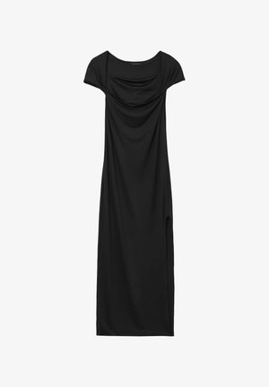 Calliope LUNGO CON CAPPUCCIO - Robe de jour - ultrablack