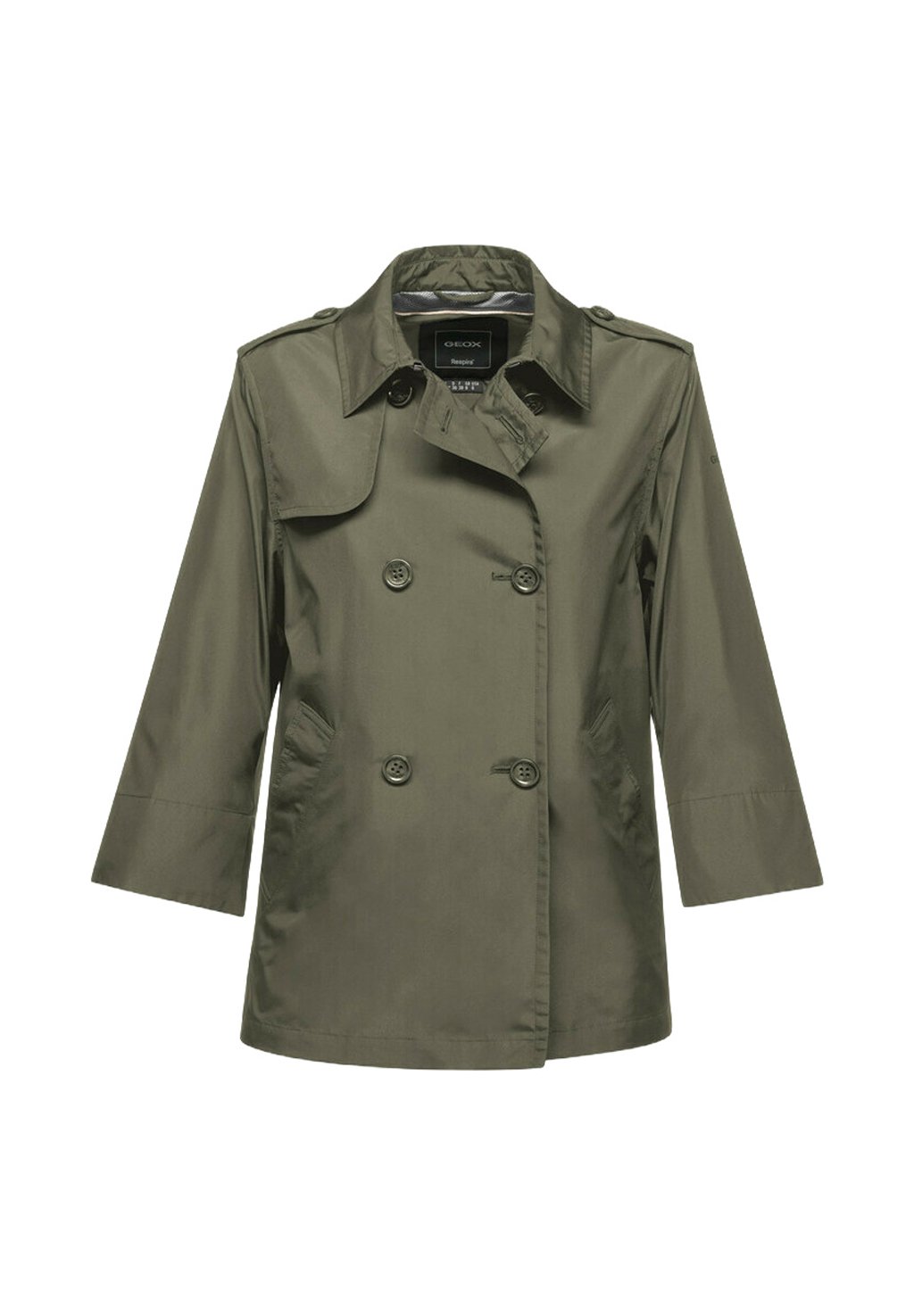 Geox W SOLEIL Abrigo corto kalamata/verde oliva jaspeado