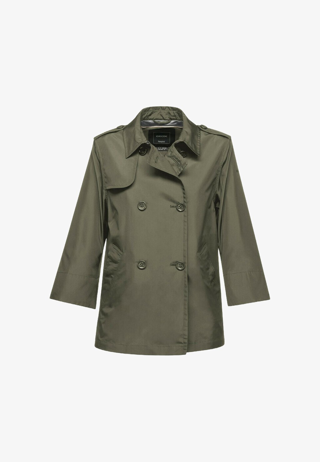 Geox W SOLEIL Abrigo corto kalamata/verde oliva jaspeado