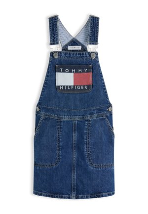 Tommy Hilfiger, DUNGAREE DRESS HERITAGE FLAG - Robe en jean - denim medium 04