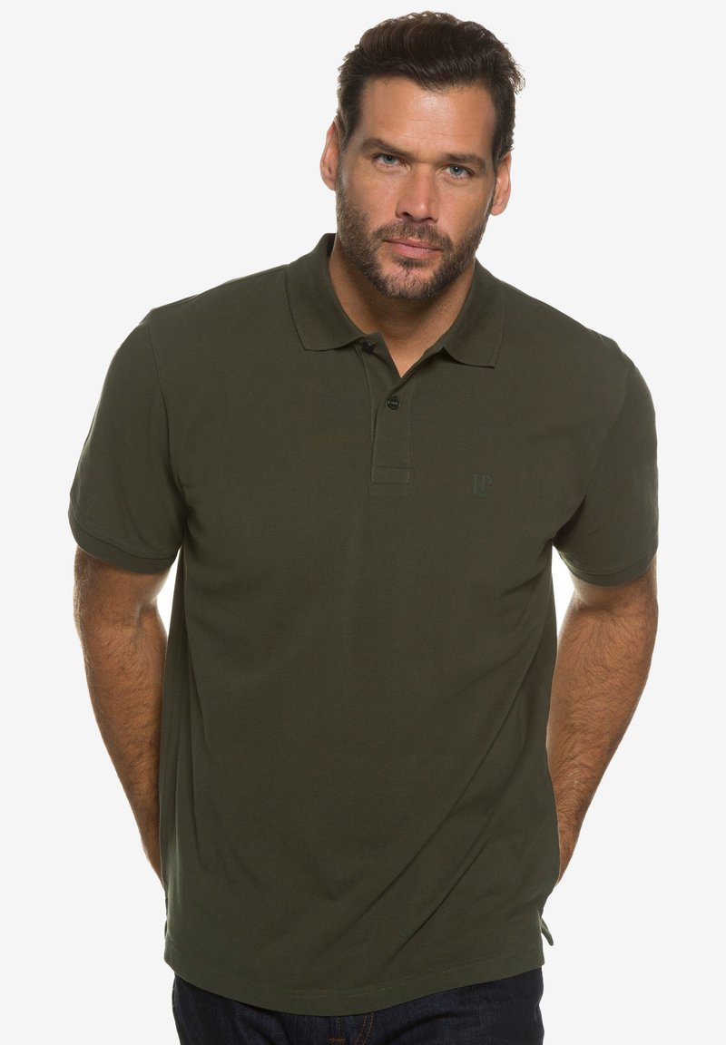 JP1880 GROSSE GRÖSSEN BIS 8XL KNOPFLEISTE - Pikeepaita - khaki